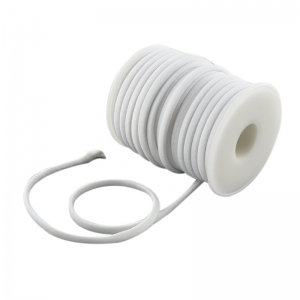 Stitched elastisch Ibiza white, 49cm
